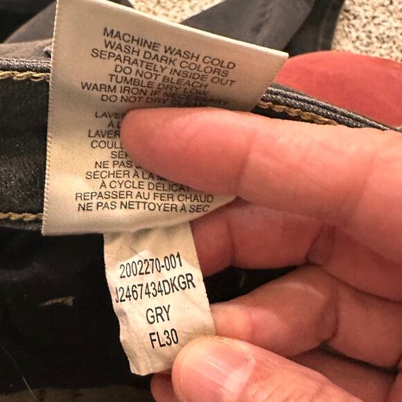 Jag Jeans Women's Gray Distressed Girlfriend Straight, size 30 - Picture 8 of 11